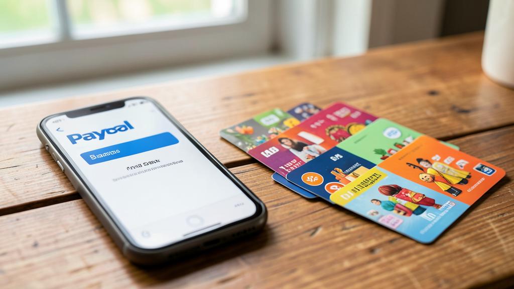 Illustration for the guide: PayPal versus gift cards for survey rewards